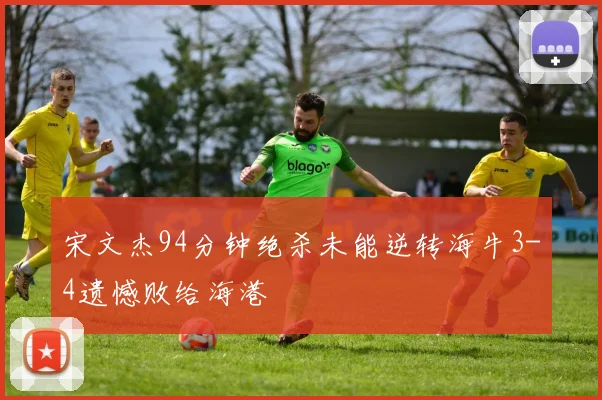 宋文杰94分钟绝杀未能逆转海牛3-4遗憾败给海港